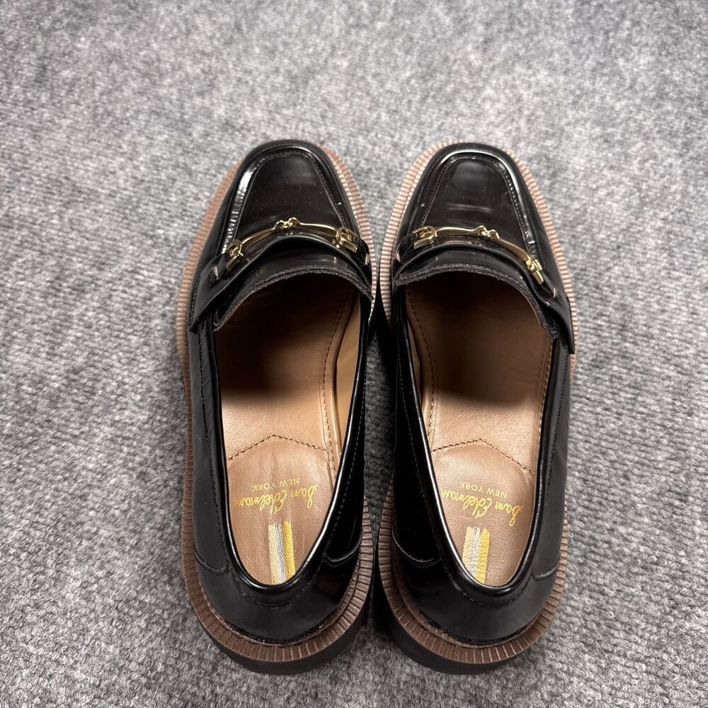 Sam Edelman Loafers Shoes Womens 8.5M Laurs Platform Lug Sole Chunky Gold Accent - Picture 6 of 14